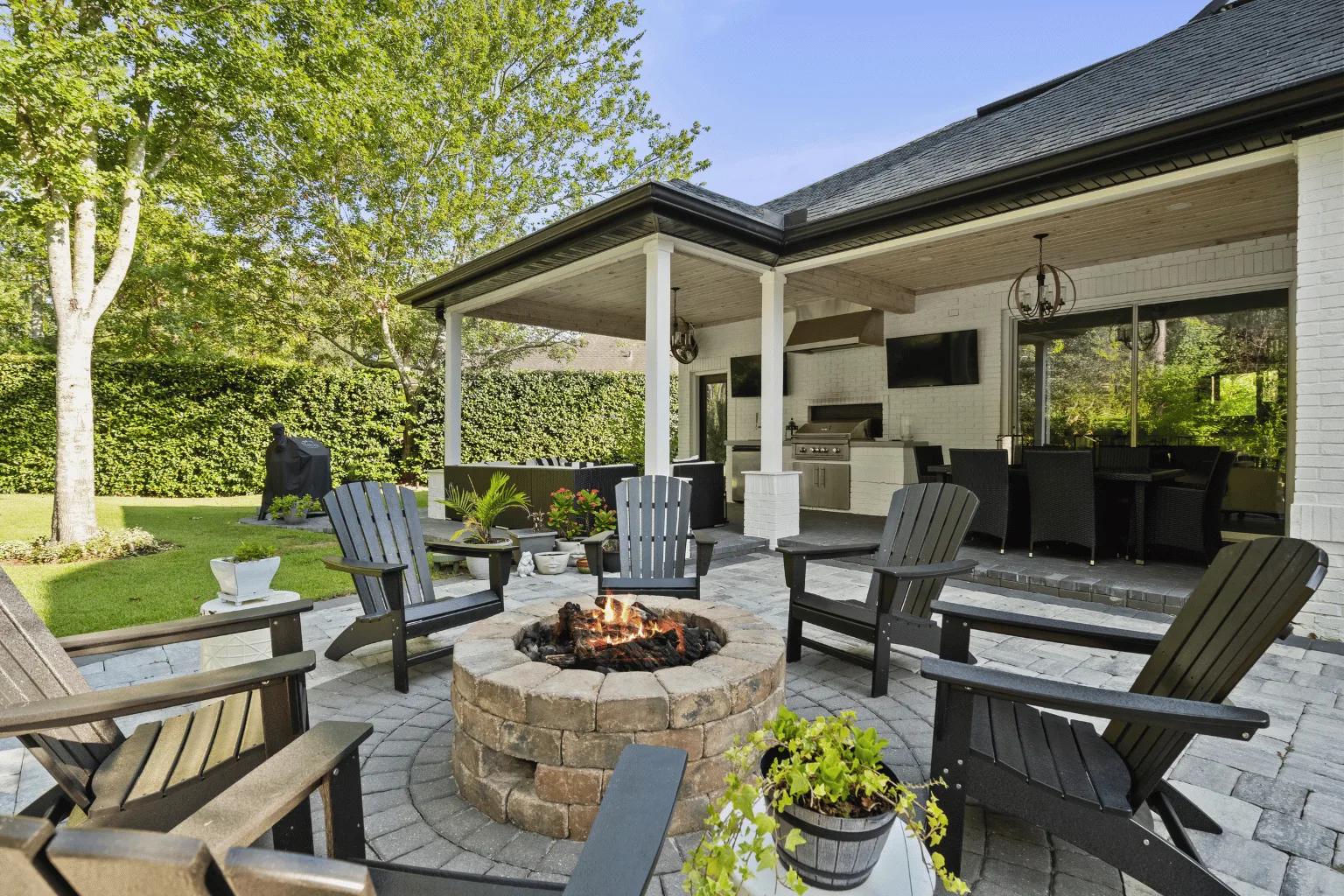 Completed paver installation project by Jax Pavers in Jacksonville, FL